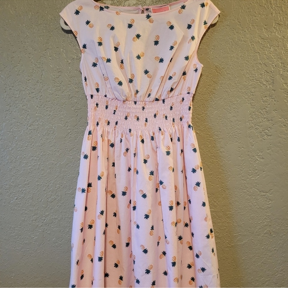 Pink Floral Kids Dress - Picture 4 of 4